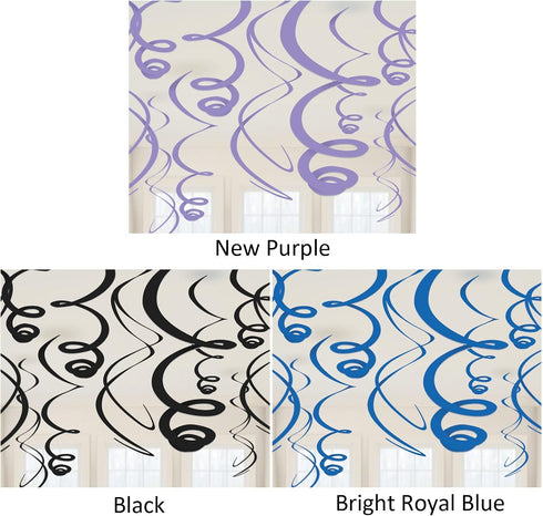 Amscan Party Hanging Swirls | Rainbow | Party Decor...