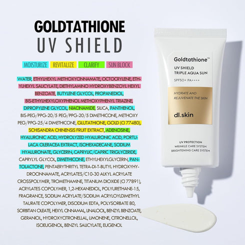 Goldtathione Sun Skin Care Triple Aqua Sun Block Face Lotion with SPF 50+ PA++++ Hydrating & Rejuvenating Face Moisturizer Korean Sunblock Day Cre...