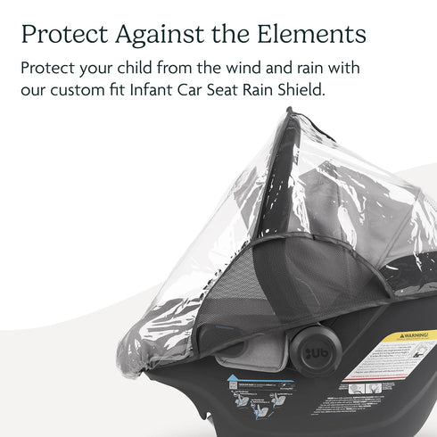 UPPAbaby Rain Shield for Mesa and Aria Infant Car Seat Carriers - Waterproof and Windproof Coverage - Ventilated Design - Quick Attachment...