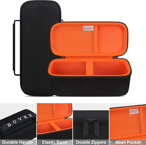 BOVKE Carrying Case for Bushnell Wingman 2 /Bushnell Wingman Golf GPS Bluetooth Speaker, Extra Mesh Pocket for Charging Cords and Accessories, Bla...