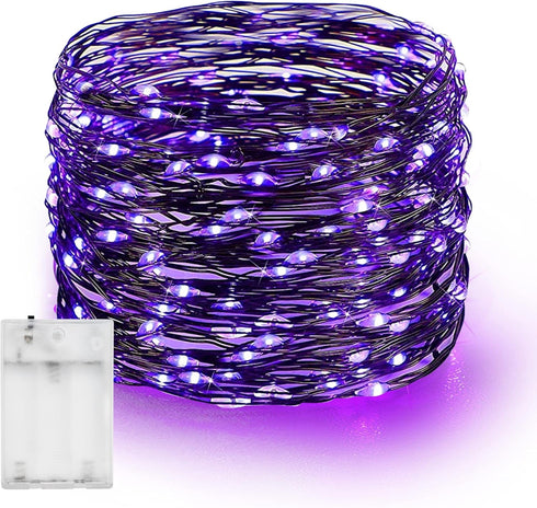 Dazzle Bright Fairy String Lights, 20 FT 60 LED Copper Wire Battery Operated Waterproof Lights, Halloween Decorations for Indoor Home Room Outdoor...