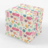 Stesha Party Yarn Lover Gift Wrap - Fiber Arts Sewing - Folded Flat 30 x 20 Inch (3 Sheets)......