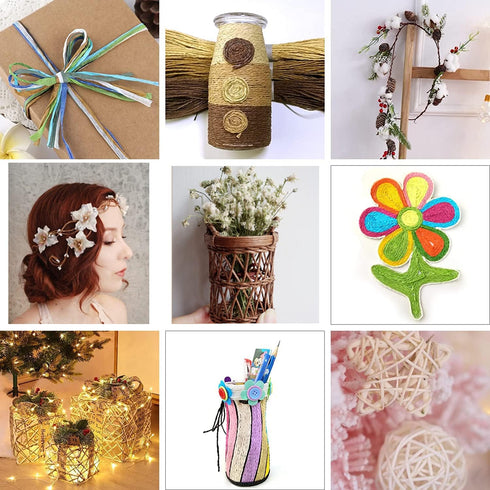 PH PandaHall 2mm Floral Bind Wire, 162ft Wrap Twine Vine Wire Rustic Christmas Wrapping Wire Portable Binding Wire Paper Twine for Wedding Flower ...