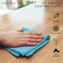 MagicFiber Glass & Window Cleaning Cloth (4-Pack, 13x13) Ultra-Soft, Reusable, Absorbent & Lint-Free Rags - Towels for Dusting, Glasses, Windows, ...