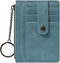 Small Wallet for Women Slim RFID Blocking Credit Card Holder Minimalist Keychain Wallet with Zipper Pocket...