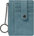 Small Wallet for Women Slim RFID Blocking Credit Card Holder Minimalist Keychain Wallet with Zipper Pocket...