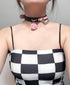 Leather Choker Collar Necklace For Women,Cute Skull Gothic Punk Rock Choker Necklace Collars...