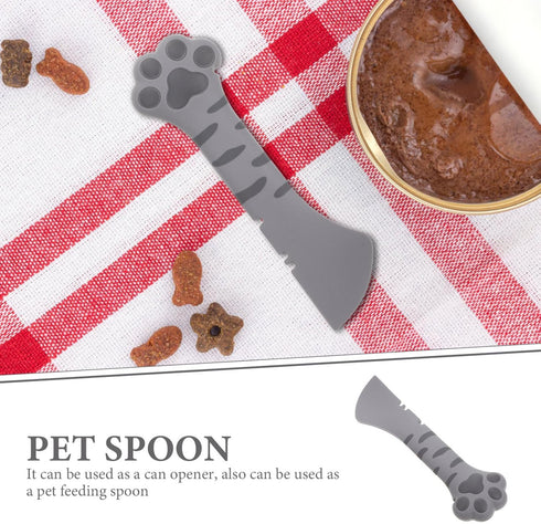 ULTECHNOVO 5pcs Cartoon Opener Multifuctional Cat Multi- Functional Opener: Storage Accessory Spoon Short Manual Food Feeder Dogs Pet Handle Table...