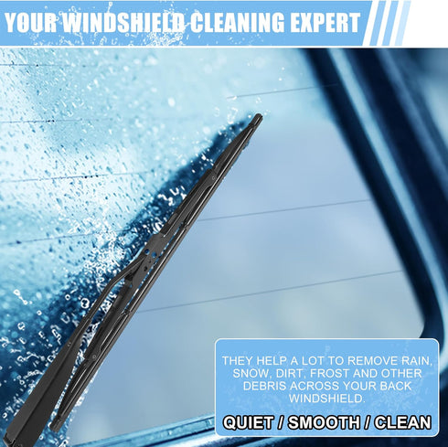 ACROPIX Rear Windshield Wiper Blade Arm Set Back Wiper Assembly Replacement Fit for Chrysler Town & Country 2008-2010 for Dodge Caravan 2008-2010 ...