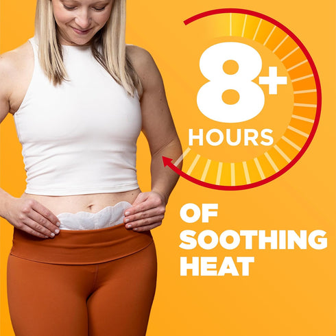 ThermaCare Portable Menstrual Heating Pad, Period Therapy Heat Patches for Cramps (6 Count)...