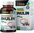 BIO KRAUTER Inulin Powder Capsules - Inulin Prebiotic Fiber 1200 mg Strength - 100 Count - Pure Soluble Fiber Supplements - Chicory Root Fiber Cap...