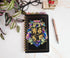 Harry Potter Hogwarts Crests 5-Tab Spiral Notebook | 75-Page Bound Sketchbook Journal, Work Memo Notepad With Lined Paper, Travel Diary Writing | ...