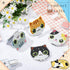 Marsui 4 Pcs Diamond Painting Compact Mirror DIY Pocket Mirror with Diamond Art Cover Portable Magnifying Folding Purse Mirror Diamond Art Kits fo...