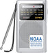 Greadio NOAA Weather Radio, AM/FM Battery Operated Transistor Portable Radio with Best Reception,Stereo Earphone Jack,Powered by 2 AA Battery for ...