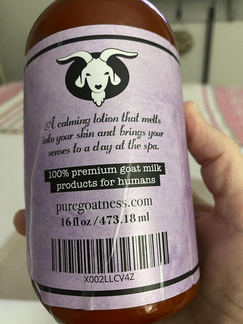 Premium Goat Milk Lotion Natural Skincare Body Hand and Face rejuvenating and cleansing moisturizer (Lavender, 8 oz)...