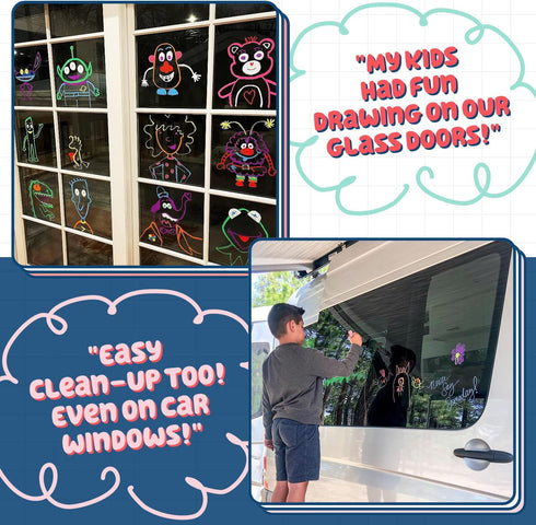 Extra Fine Tip Liquid Chalk Markers (10 Pack) - Dry Erase Marker Pens for Blackboard, Windows, Chalkboard Signs, Bistro - 1mm Tip...