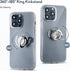 Crystal Clear Case for iPhone 15 Pro Max with Ring Holder Magnetic Kickstand Anti Yellowing Military Grade Drop Protection Bumper Cover Case Trans...