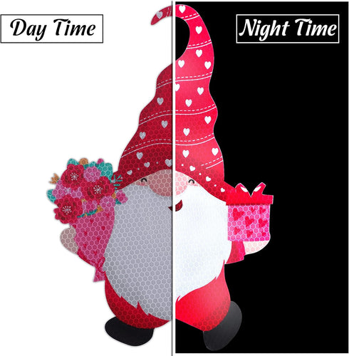 29PCS Valentines Day Car Refrigerator Decorations - Reflective Valentine Gnome Heart Magnets Decor Party Ornaments Accessories...