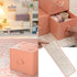 PTSGCAI 2Pack Small Desk Organizer, Cute Stackable Organizer Drawers, Desktop Drawer for Craft Storage, Stacking Desktop Organizer for Office and ...