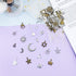 JIALEEY Celestial Mixed Sun Moon Star Charms, Wholesale Bulk Lots Antique Alloy Charms Pendants DIY for Necklace Bracelet Jewelry Making and Craft...