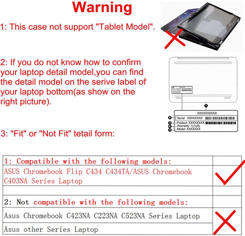 Alapmk Protective Case for ASUS Chromebook Flip C434 C434TA 14" / Chromebook C403NA/ ExpertBook B9 B9450 & case for HP EliteBook x360 1040 G8 Lapt...