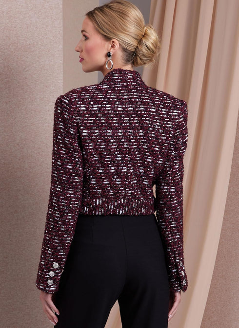Vogue Misses Cropped Jacket and Fitted Pants Sewing Pattern Packet, Sizes 16-18-20-22-24, Multicolor...