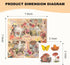 500 Pieces (100 Sheets) Vintage Scrapbook Stickers Transparent Stickers for Journaling Scrapbooking Supplies Butterfly Flowers plant Stickers Kit ...