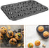 uxcell Cupcake Pan, 24-Cup Non-Stick Muffins Pan Round Cupcake Tins Baking Pan Bakeware Carbon Steel Cake Molds for Baking, Making Muffins Cakes, ...