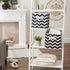 DII Non Woven Polyester Storage Bin, Chevron, Black, Small Set of 2...