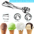 Cookie Scoop Set, Ice Cream Scoop Set with Multiple Size Trigger Small, Medium and Large Stainless Steel Cookie Scoops Set of 3 for Baking, Stainl...