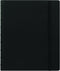 FILOFAX REFILLABLE NOTEBOOK CLASSIC, 9.25" x 7.25" Black - Elegant leather-look cover with moveable pages - Elastic closure, index, pocket and pag...