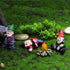 4Pcs Miniature Garden Gnome Set, Wizard Gnome 3D Dwarves Fairy Garden Gnome Statue Kit, Mini Outdoor Sculpture Garden Figurine Decoration for Lawn...