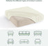 CHUN YI 2PC Stretch Couch Cushion Covers, Sofa Seat Slipcovers Suitable for Armchair Loveseat Sofa with Spandex Jacquard Fabric(2pc,Ivory White)...