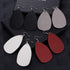AIDSOTOU 24 Pairs Teardrop Faux Leather Earrings Set for Teens Girls Women Black and Red Animal Floral Print Leopard Print Lightweight Leather Dan...