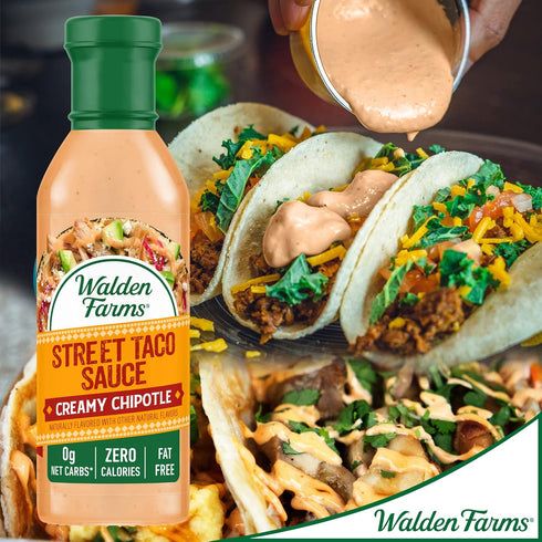 Walden Farms Street Taco Sauce Creamy Chipotle 12oz Bottle (2 Pack) - Flavorful, Vegan, Paleo and Keto Friendly, Non-Dairy Milk Substitute - Great...