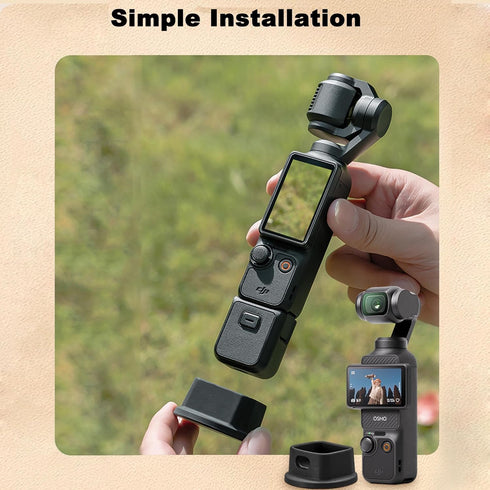FiTSTILL Black Silicone Non-Slip Desktop Mount for DJI Osmo Pocket 3, Lightweight and Compact,with a Portable Charging Opening,Support Base OSMO P...