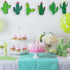 24 Pcs Cactus Cutouts Wooden Ornaments Summer Themed Party Banner DIY Cactus Green Decoration Hanging Embellishments Fiesta Party Decoration for M...