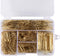 600 Paper Clips,Office Gold Paper Clips Assorted Sizes(Small,Medium and Jumbo) 28 mm,33mm,50 mm...