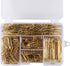 600 Paper Clips,Office Gold Paper Clips Assorted Sizes(Small,Medium and Jumbo) 28 mm,33mm,50 mm...