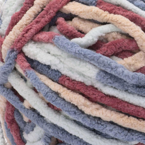Bernat BABY BLANKET BB Button Roses Yarn - 1 Pack of 10.5oz/300g - Polyester - #6 Super Bulky - 220 Yards - Knitting/Crochet......