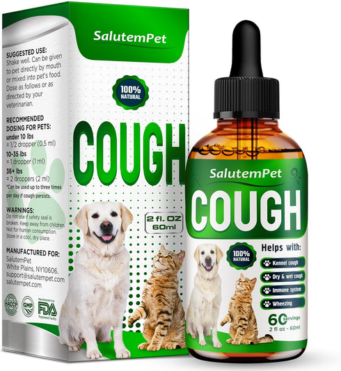 Dog Cough | Cat Cough | Kennel Cough | Dog Cough Relief | Cough Supplements Dog | Allergy Relief | Cat Allergy Relief | 2 Oz...