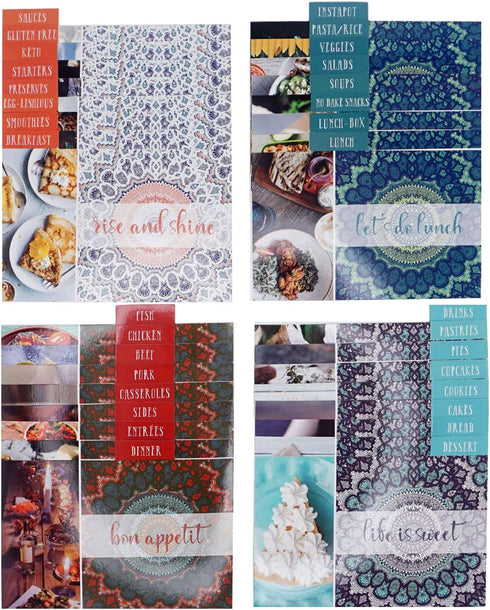 Ring Binder Depot, Recipe Cards 4 inch X 6 inch on Premium Thick Card Stock with Card Dividers Included! Great Gift for Amateurs or Experienced Ch...