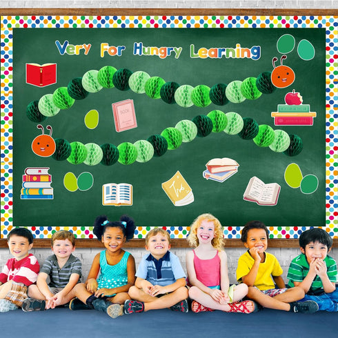 TaoBary 84 Pcs 3D Hot Air Balloon Honeycomb Bulletin Board Set Hot Air Balloon Bulletin Board Cutouts Honeycomb Classroom Bulletin Board Decoratio...