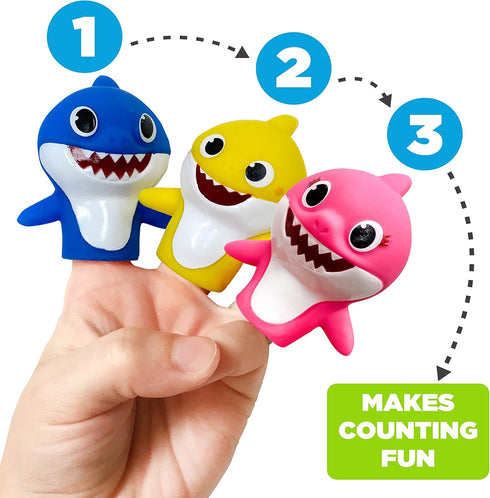Nickelodeon Baby Shark 5 Pc Finger Puppet Set - Party Favors, Educational, Bath Toys, Story Time, Beach Toys, Playtime,5 Count (Pack of 1)...