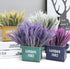 RECUTMS Artificial Lavender Flowers Bouquets 8 Pcs Fake Flowers Shrubs Plants UV Resistant Faux Greenery Branches for DIY Wedding Home Garden Pati...