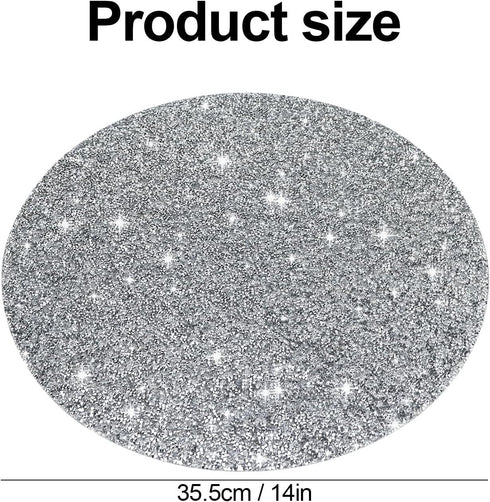 Hot Pads for Kitchen Shiny Pot Holders, Decorative Trivets Heat Resistant Mats for Countertop,Sparkle Trivet Mats Non-Slip Potholders...