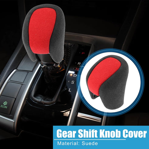 Gear Shift Lever Cover Automotive Interior Gear Shift Knob Trim for Honda Civic 11th Gen 2022 Accord 10th Gen 2018-2022 Black Red...