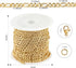 Kyutong Gold Necklace Chain for Jewelry Making 16.4 Feet Stainless Steel Jewelry Chain Bulk 3MM Wide Figaro Chains with Lobster Clasps Jump Rings ...