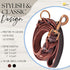 Heavy-Duty Leather Dog Leash 5.6 ft - Soft & Strong Training Dog Leashes for Small, and Medium (Brown, 5.6 ft x 5/8")...