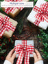 Royal Imports Buffalo Checkered Plaid Christmas Ribbon Wired, Red/White, 2.5" (#40) Gingham Design for Bow Making, Gift Wrapping, Wreaths, Holiday...